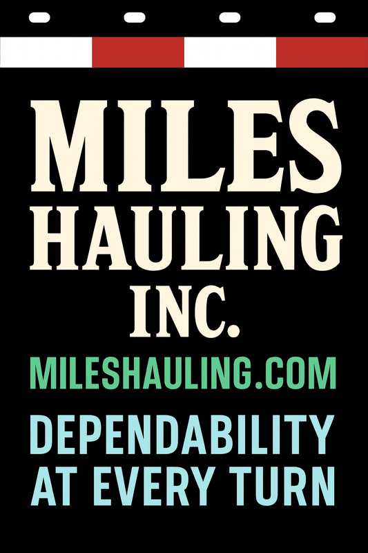 Custom Two-Color Semi-Truck, Work Truck, Box Truck Mud Flaps | Create Your Own Mud Flaps | Add Your Own Logo Or Text | Custom Mud Flap Template Designs | Mud Flaps For Compliance & Business Growth