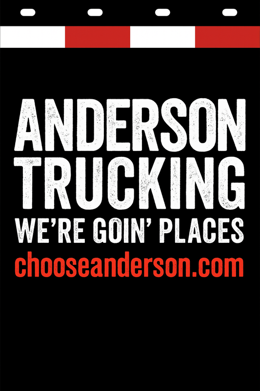 Custom Two-Color Semi-Truck, Work Truck, Box Truck Mud Flaps | Create Your Own Mud Flaps | Add Your Own Logo Or Text | Custom Mud Flap Template Designs | Mud Flaps For Compliance & Business Growth