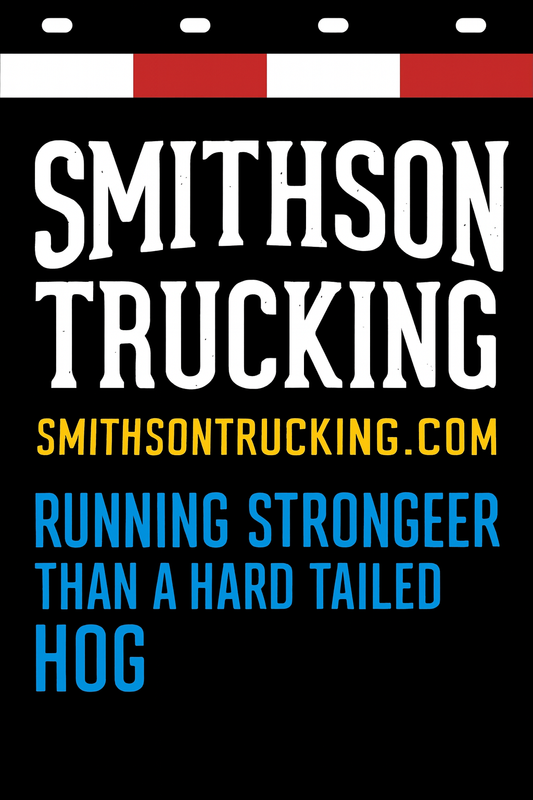 Custom Two-Color Semi-Truck, Work Truck, Box Truck Mud Flaps | Create Your Own Mud Flaps | Add Your Own Logo Or Text | Custom Mud Flap Template Designs | Mud Flaps For Compliance & Business Growth