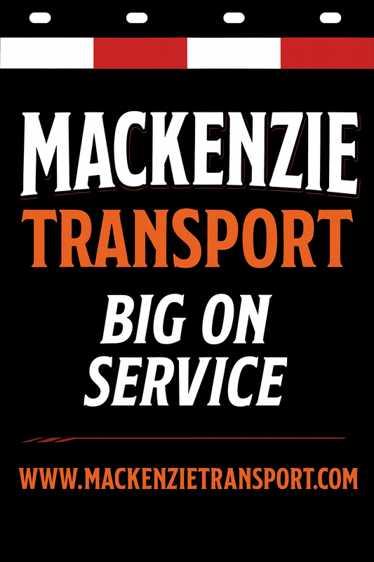 Custom Two-Color Semi-Truck, Work Truck, Box Truck Mud Flaps | Create Your Own Mud Flaps | Add Your Own Logo Or Text | Custom Mud Flap Template Designs | Mud Flaps For Compliance & Business Growth
