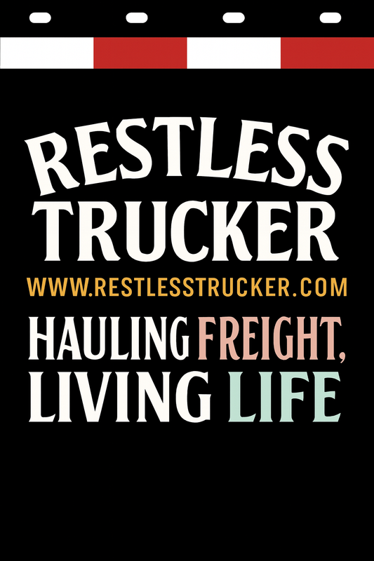 Custom Two-Color Semi-Truck, Work Truck, Box Truck Mud Flaps | Create Your Own Mud Flaps | Add Your Own Logo Or Text | Custom Mud Flap Template Designs | Mud Flaps For Compliance & Business Growth