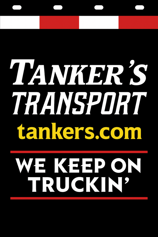 Custom Two-Color Semi-Truck, Work Truck, Box Truck Mud Flaps | Create Your Own Mud Flaps | Add Your Own Logo Or Text | Custom Mud Flap Template Designs | Mud Flaps For Compliance & Business Growth