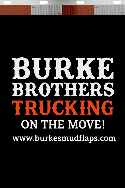 Custom Two-Color Semi-Truck, Work Truck, Box Truck Mud Flaps | Create Your Own Mud Flaps | Add Your Own Logo Or Text | Custom Mud Flap Template Designs | Mud Flaps For Compliance & Business Growth