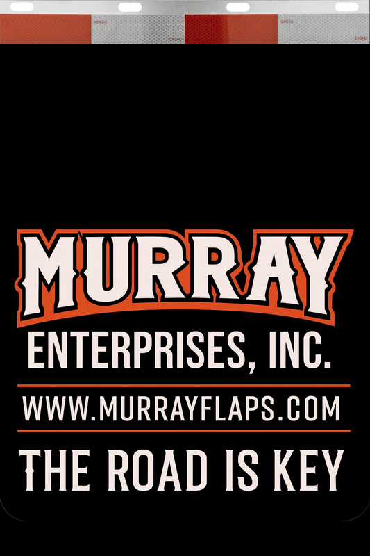 Custom Two-Color Semi-Truck, Work Truck, Box Truck Mud Flaps | Create Your Own Mud Flaps | Add Your Own Logo Or Text | Custom Mud Flap Template Designs | Mud Flaps For Compliance & Business Growth