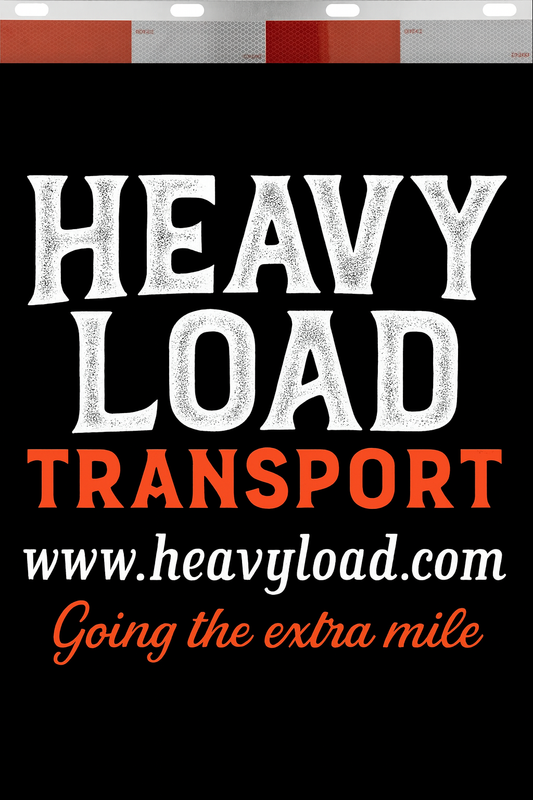 Custom Two-Color Semi-Truck, Work Truck, Box Truck Mud Flaps | Create Your Own Mud Flaps | Add Your Own Logo Or Text | Custom Mud Flap Template Designs | Mud Flaps For Compliance & Business Growth