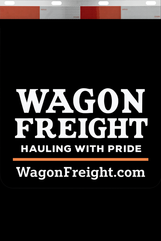 Custom Two-Color Semi-Truck, Work Truck, Box Truck Mud Flaps | Create Your Own Mud Flaps | Add Your Own Logo Or Text | Custom Mud Flap Template Designs | Mud Flaps For Compliance & Business Growth