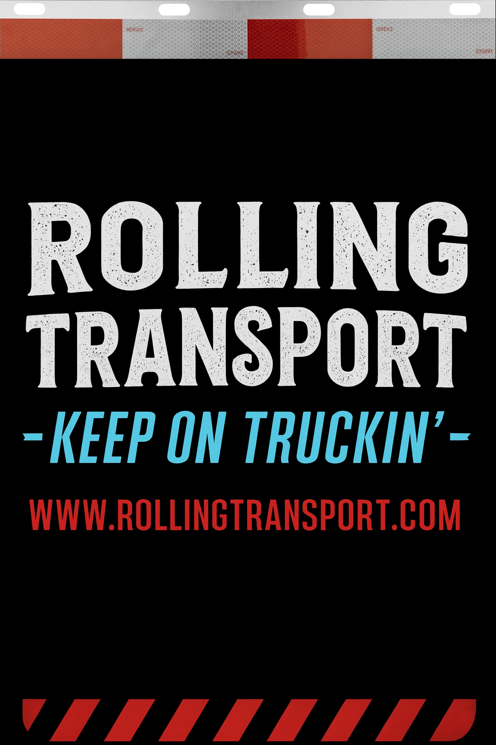 Custom Two-Color Semi-Truck, Work Truck, Box Truck Mud Flaps | Create Your Own Mud Flaps | Add Your Own Logo Or Text | Custom Mud Flap Template Designs | Mud Flaps For Compliance & Business Growth