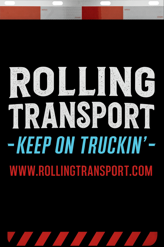 Custom Two-Color Semi-Truck, Work Truck, Box Truck Mud Flaps | Create Your Own Mud Flaps | Add Your Own Logo Or Text | Custom Mud Flap Template Designs | Mud Flaps For Compliance & Business Growth