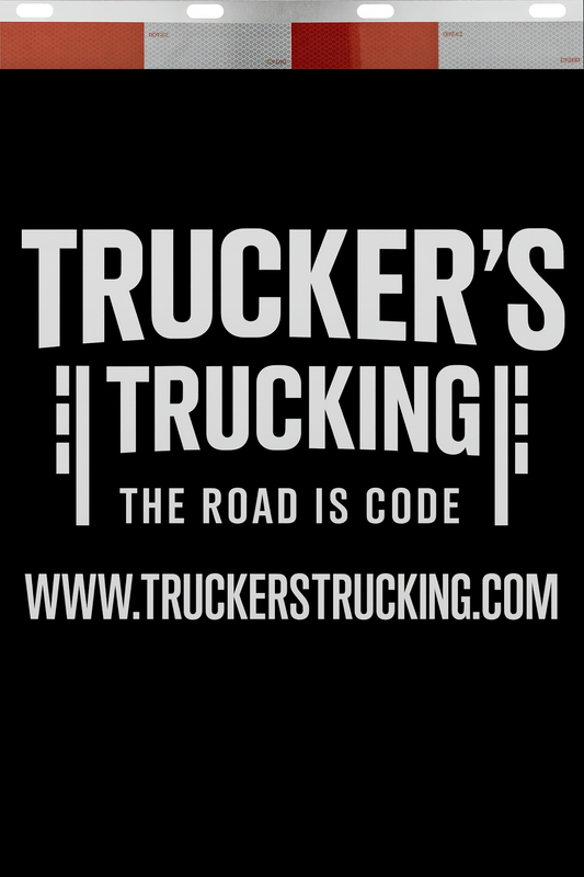 Custom Two-Color Semi-Truck, Work Truck, Box Truck Mud Flaps | Create Your Own Mud Flaps | Add Your Own Logo Or Text | Custom Mud Flap Template Designs | Mud Flaps For Compliance & Business Growth