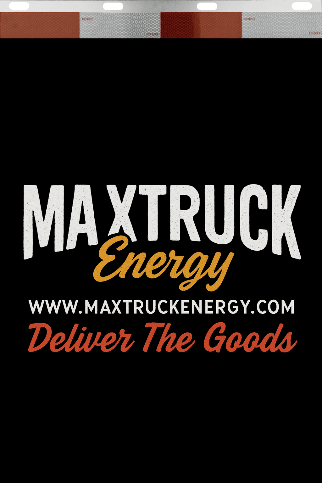 Custom Two-Color Semi-Truck, Work Truck, Box Truck Mud Flaps | Create Your Own Mud Flaps | Add Your Own Logo Or Text | Custom Mud Flap Template Designs | Mud Flaps For Compliance & Business Growth