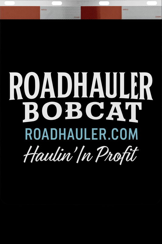 Custom Two-Color Semi-Truck, Work Truck, Box Truck Mud Flaps | Create Your Own Mud Flaps | Add Your Own Logo Or Text | Custom Mud Flap Template Designs | Mud Flaps For Compliance & Business Growth