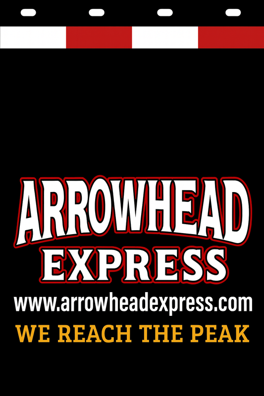 Custom Two-Color Semi-Truck, Work Truck, Box Truck Mud Flaps | Create Your Own Mud Flaps | Add Your Own Logo Or Text | Custom Mud Flap Template Designs | Mud Flaps For Compliance & Business Growth