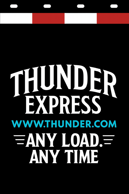 Custom Two-Color Semi-Truck, Work Truck, Box Truck Mud Flaps | Create Your Own Mud Flaps | Add Your Own Logo Or Text | Custom Mud Flap Template Designs | Mud Flaps For Compliance & Business Growth