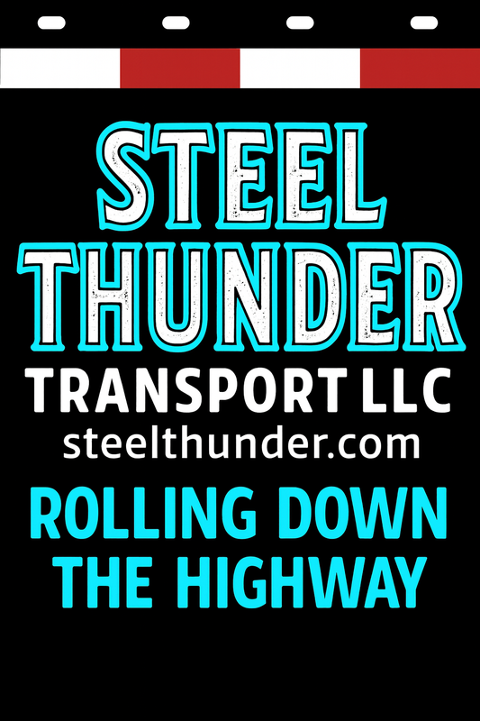 Custom Two-Color Semi-Truck, Work Truck, Box Truck Mud Flaps | Create Your Own Mud Flaps | Add Your Own Logo Or Text | Custom Mud Flap Template Designs | Mud Flaps For Compliance & Business Growth