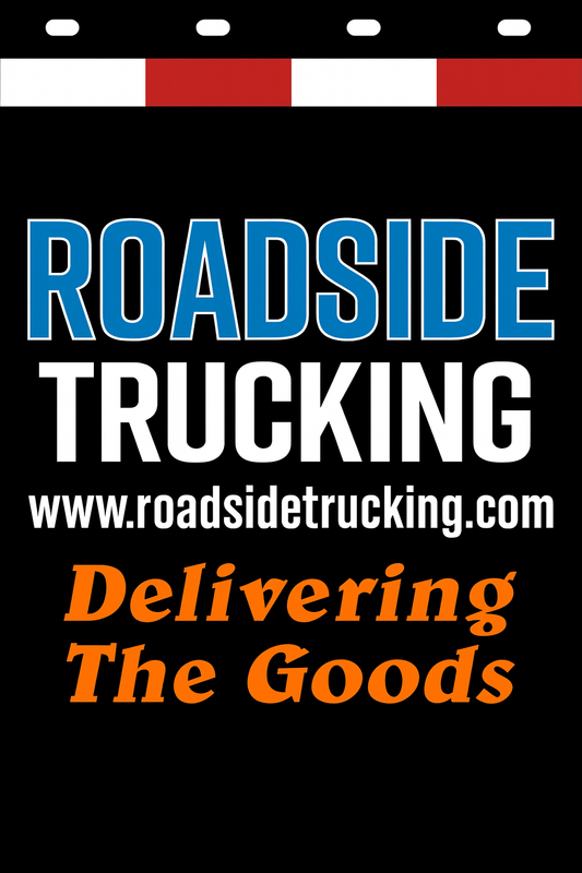 Custom Two-Color Semi-Truck, Work Truck, Box Truck Mud Flaps | Create Your Own Mud Flaps | Add Your Own Logo Or Text | Custom Mud Flap Template Designs | Mud Flaps For Compliance & Business Growth