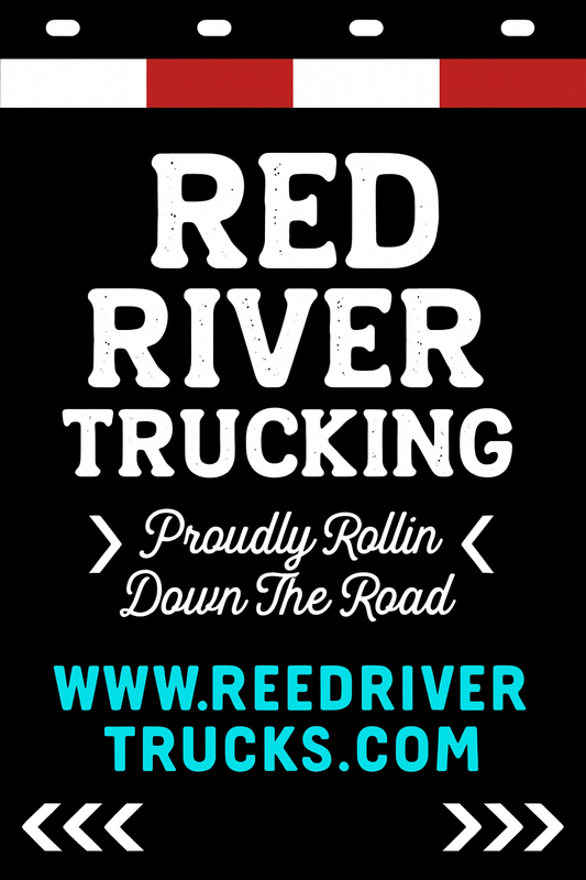 Custom Two-Color Semi-Truck, Work Truck, Box Truck Mud Flaps | Create Your Own Mud Flaps | Add Your Own Logo Or Text | Custom Mud Flap Template Designs | Mud Flaps For Compliance & Business Growth