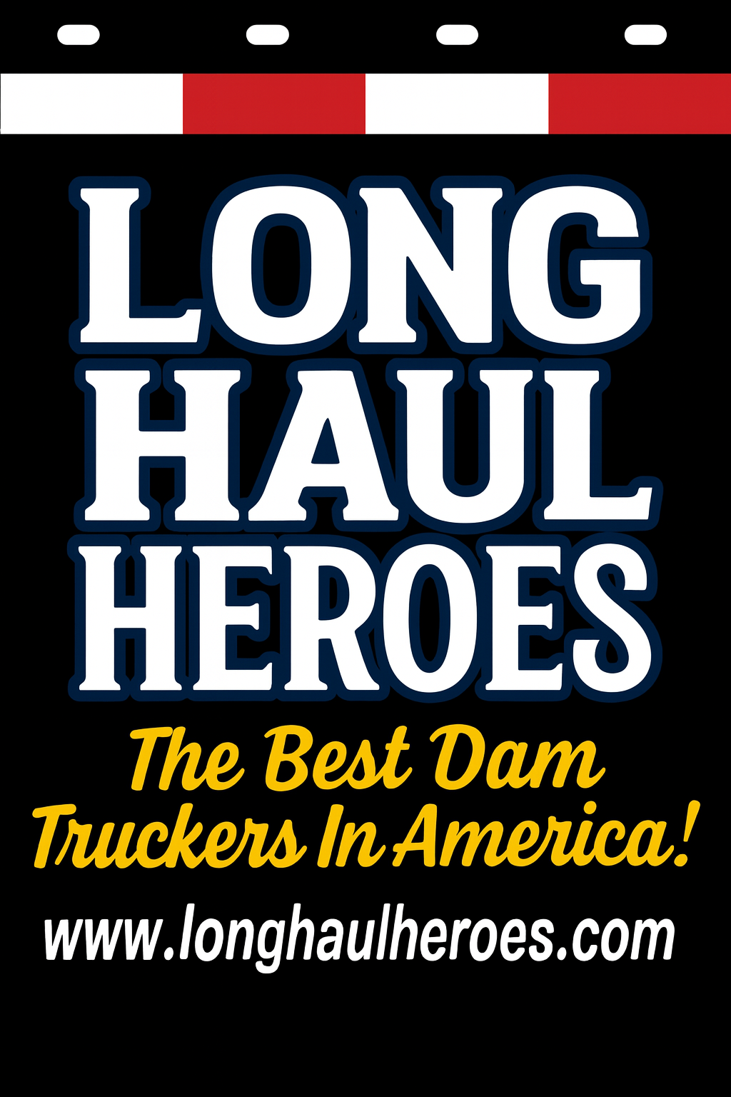 Custom Two-Color Semi-Truck, Work Truck, Box Truck Mud Flaps | Create Your Own Mud Flaps | Add Your Own Logo Or Text | Custom Mud Flap Template Designs | Mud Flaps For Compliance & Business Growth