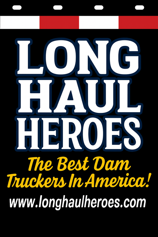 Custom Two-Color Semi-Truck, Work Truck, Box Truck Mud Flaps | Create Your Own Mud Flaps | Add Your Own Logo Or Text | Custom Mud Flap Template Designs | Mud Flaps For Compliance & Business Growth