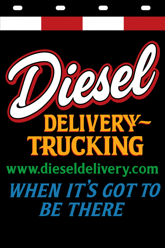 Custom Two-Color Semi-Truck, Work Truck, Box Truck Mud Flaps | Create Your Own Mud Flaps | Add Your Own Logo Or Text | Custom Mud Flap Template Designs | Mud Flaps For Compliance & Business Growth