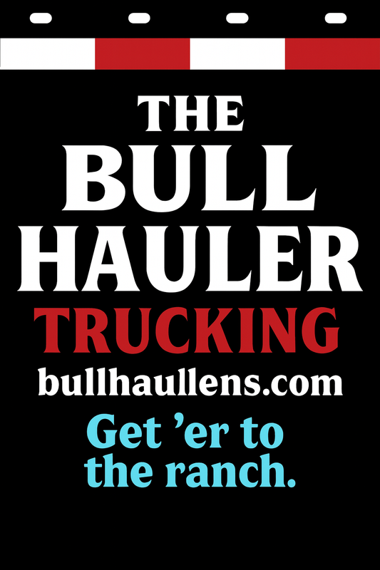 Custom Two-Color Semi-Truck, Work Truck, Box Truck Mud Flaps | Create Your Own Mud Flaps | Add Your Own Logo Or Text | Custom Mud Flap Template Designs | Mud Flaps For Compliance & Business Growth