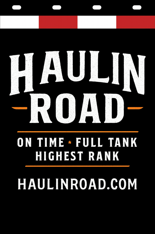 Custom Two-Color Semi-Truck, Work Truck, Box Truck Mud Flaps | Create Your Own Mud Flaps | Add Your Own Logo Or Text | Custom Mud Flap Template Designs | Mud Flaps For Compliance & Business Growth