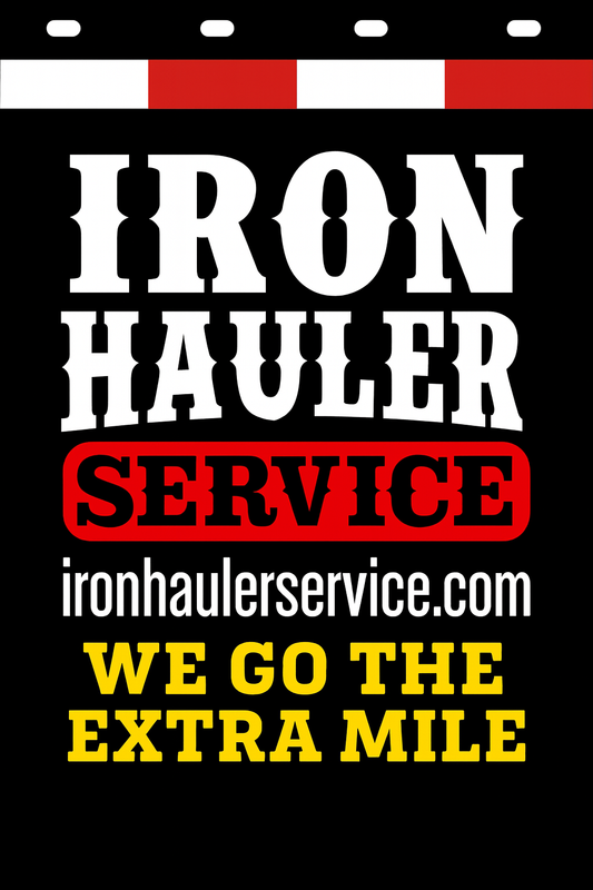 Custom Two-Color Semi-Truck, Work Truck, Box Truck Mud Flaps | Create Your Own Mud Flaps | Add Your Own Logo Or Text | Custom Mud Flap Template Designs | Mud Flaps For Compliance & Business Growth