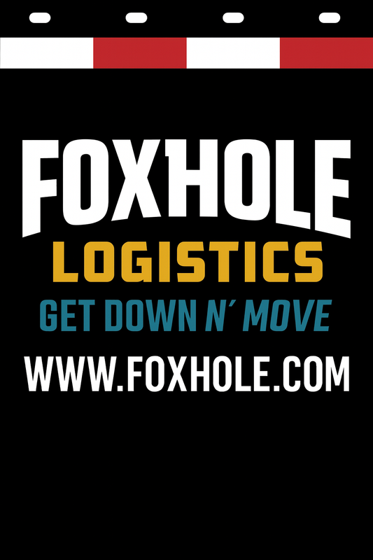 Custom Two-Color Semi-Truck, Work Truck, Box Truck Mud Flaps | Create Your Own Mud Flaps | Add Your Own Logo Or Text | Custom Mud Flap Template Designs | Mud Flaps For Compliance & Business Growth