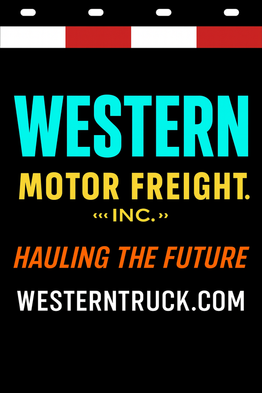 Custom Two-Color Semi-Truck, Work Truck, Box Truck Mud Flaps | Create Your Own Mud Flaps | Add Your Own Logo Or Text | Custom Mud Flap Template Designs | Mud Flaps For Compliance & Business Growth