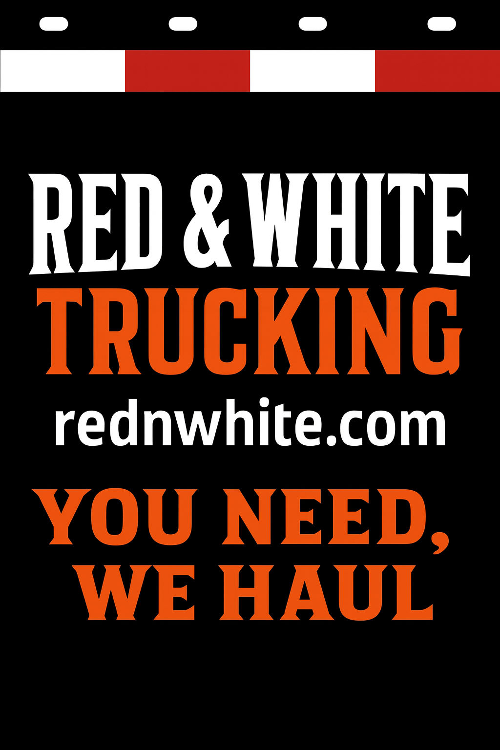 Custom Two-Color Semi-Truck, Work Truck, Box Truck Mud Flaps | Create Your Own Mud Flaps | Add Your Own Logo Or Text | Custom Mud Flap Template Designs | Mud Flaps For Compliance & Business Growth