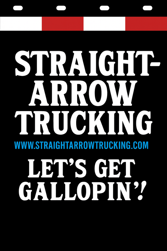 Custom Two-Color Semi-Truck, Work Truck, Box Truck Mud Flaps | Create Your Own Mud Flaps | Add Your Own Logo Or Text | Custom Mud Flap Template Designs | Mud Flaps For Compliance & Business Growth