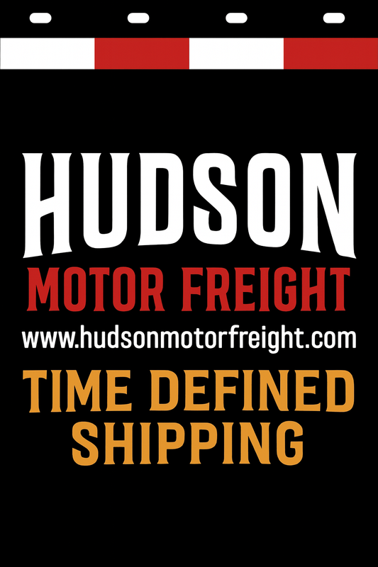 Custom Two-Color Semi-Truck, Work Truck, Box Truck Mud Flaps | Create Your Own Mud Flaps | Add Your Own Logo Or Text | Custom Mud Flap Template Designs | Mud Flaps For Compliance & Business Growth