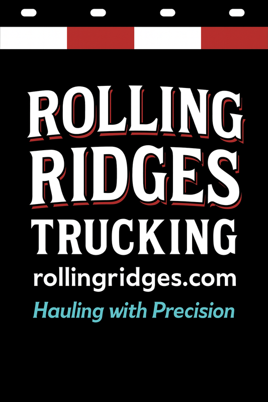 Custom Two-Color Semi-Truck, Work Truck, Box Truck Mud Flaps | Create Your Own Mud Flaps | Add Your Own Logo Or Text | Custom Mud Flap Template Designs | Mud Flaps For Compliance & Business Growth