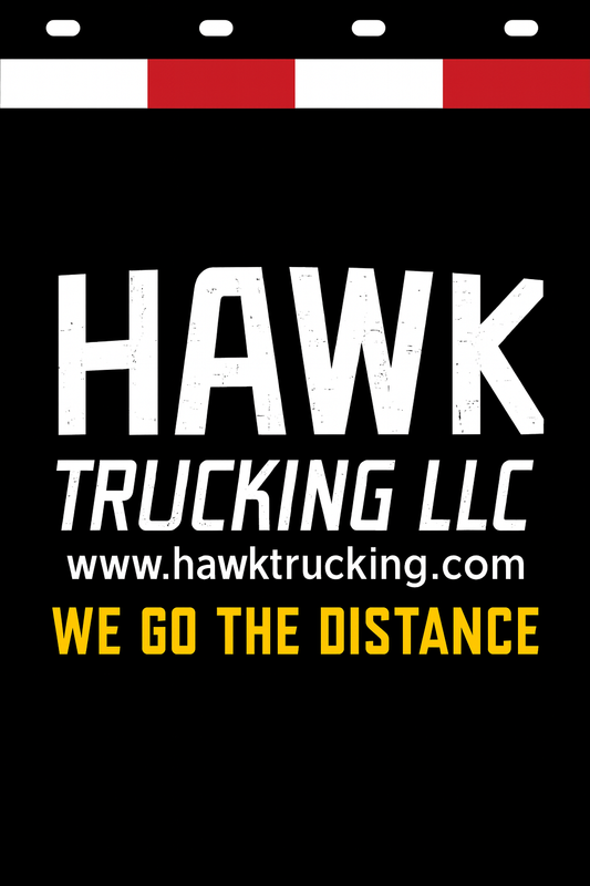 Custom Two-Color Semi-Truck, Work Truck, Box Truck Mud Flaps | Create Your Own Mud Flaps | Add Your Own Logo Or Text | Custom Mud Flap Template Designs | Mud Flaps For Compliance & Business Growth