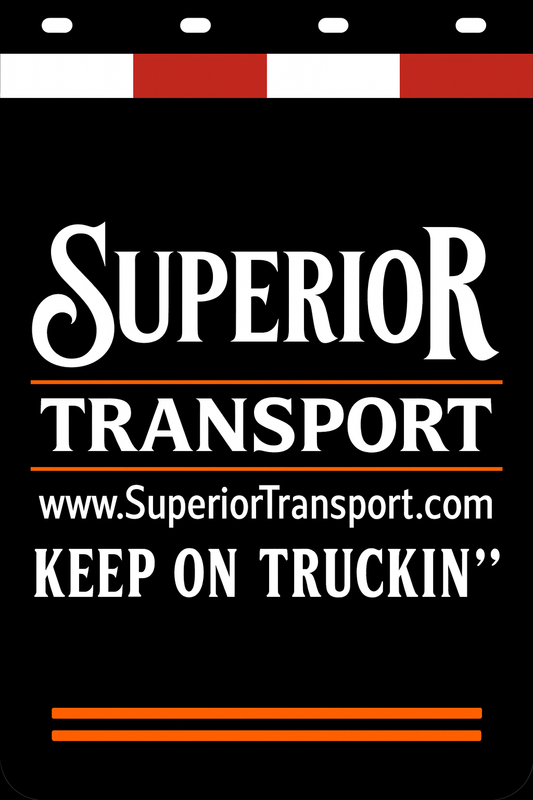 Custom Two-Color Semi-Truck, Work Truck, Box Truck Mud Flaps | Create Your Own Mud Flaps | Add Your Own Logo Or Text | Custom Mud Flap Template Designs | Mud Flaps For Compliance & Business Growth