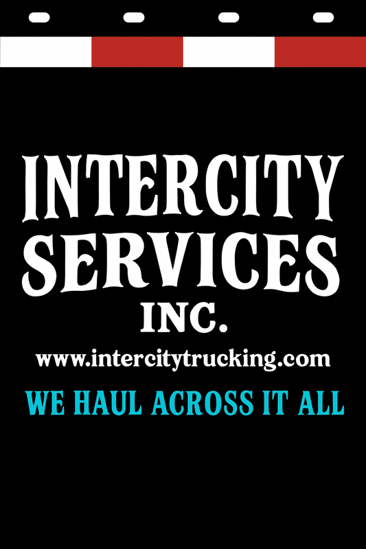 Custom Two-Color Semi-Truck, Work Truck, Box Truck Mud Flaps | Create Your Own Mud Flaps | Add Your Own Logo Or Text | Custom Mud Flap Template Designs | Mud Flaps For Compliance & Business Growth