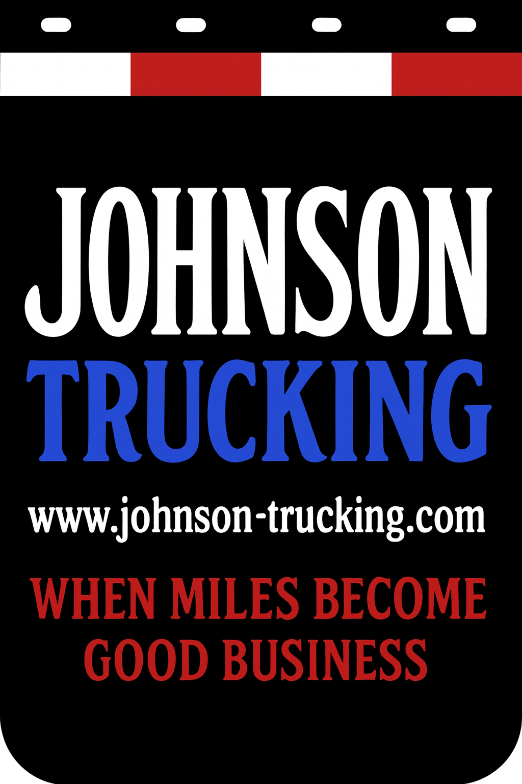 Custom Two-Color Semi-Truck, Work Truck, Box Truck Mud Flaps | Create Your Own Mud Flaps | Add Your Own Logo Or Text | Custom Mud Flap Template Designs | Mud Flaps For Compliance & Business Growth