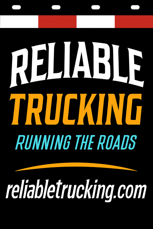 Custom Two-Color Semi-Truck, Work Truck, Box Truck Mud Flaps | Create Your Own Mud Flaps | Add Your Own Logo Or Text | Custom Mud Flap Template Designs | Mud Flaps For Compliance & Business Growth