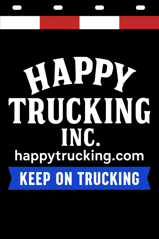 Custom Two-Color Semi-Truck, Work Truck, Box Truck Mud Flaps | Create Your Own Mud Flaps | Add Your Own Logo Or Text | Custom Mud Flap Template Designs | Mud Flaps For Compliance & Business Growth