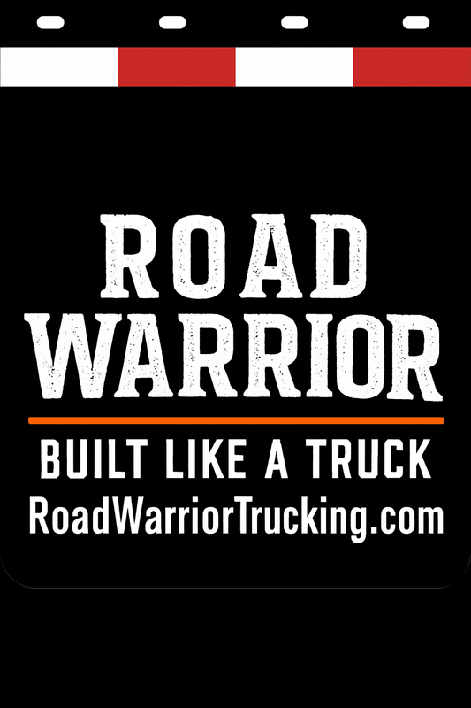 Custom Two-Color Semi-Truck, Work Truck, Box Truck Mud Flaps | Create Your Own Mud Flaps | Add Your Own Logo Or Text | Custom Mud Flap Template Designs | Mud Flaps For Compliance & Business Growth