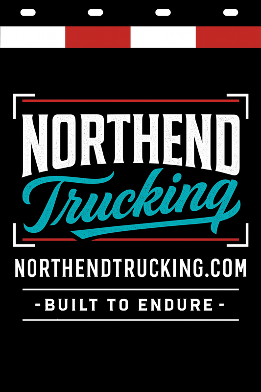 Custom Two-Color Semi-Truck, Work Truck, Box Truck Mud Flaps | Create Your Own Mud Flaps | Add Your Own Logo Or Text | Custom Mud Flap Template Designs | Mud Flaps For Compliance & Business Growth