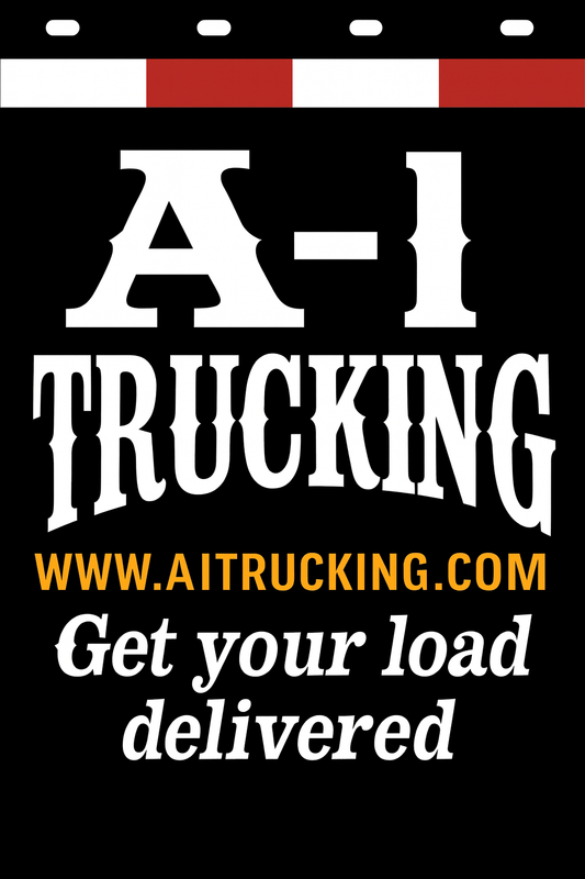 Custom Two-Color Semi-Truck, Work Truck, Box Truck Mud Flaps | Create Your Own Mud Flaps | Add Your Own Logo Or Text | Custom Mud Flap Template Designs | Mud Flaps For Compliance & Business Growth
