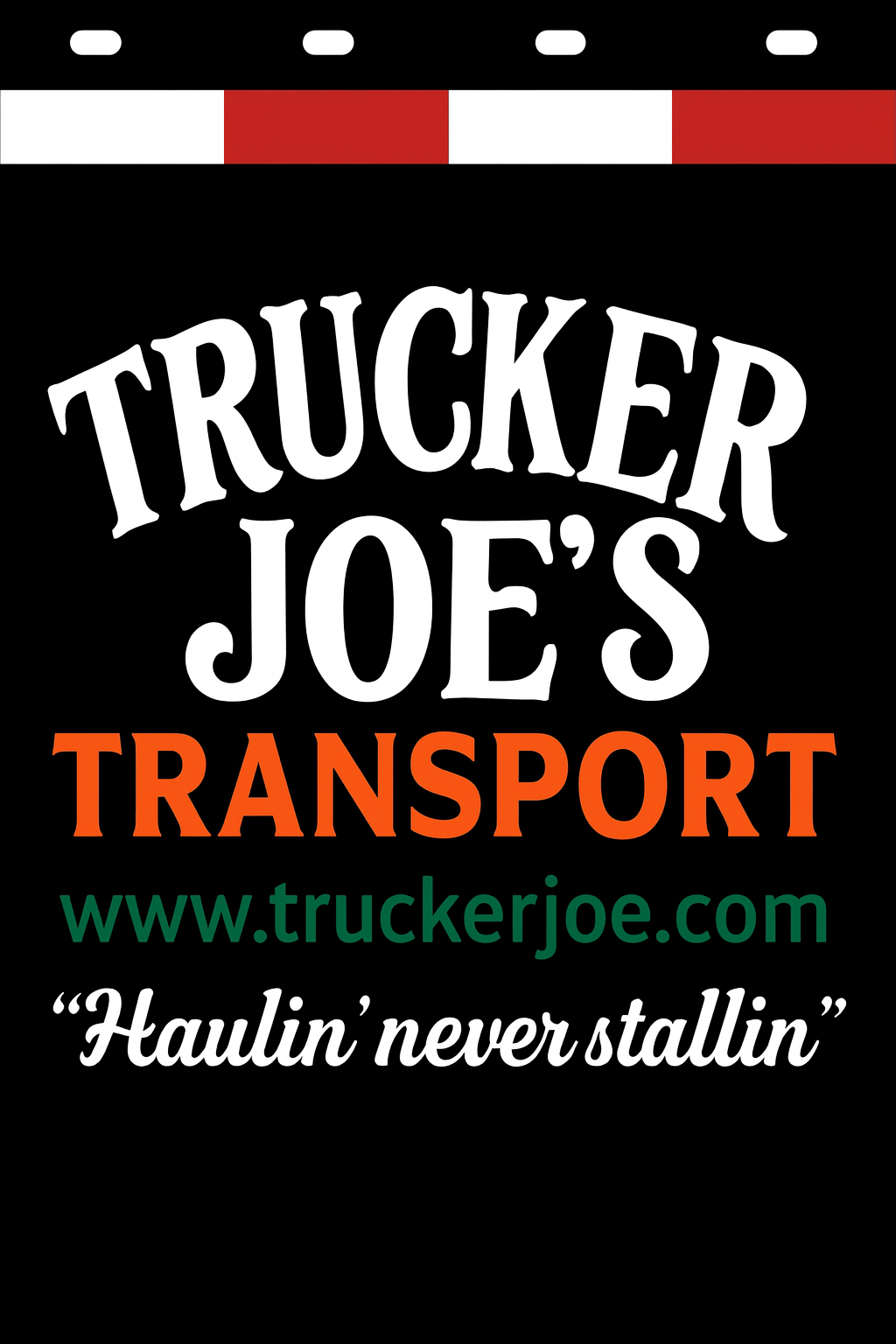 Custom Two-Color Semi-Truck, Work Truck, Box Truck Mud Flaps | Create Your Own Mud Flaps | Add Your Own Logo Or Text | Custom Mud Flap Template Designs | Mud Flaps For Compliance & Business Growth