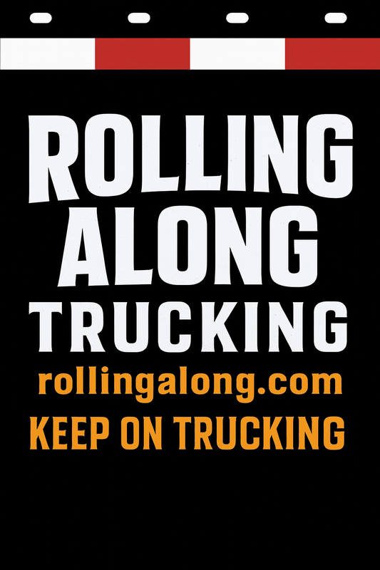 Custom Two-Color Semi-Truck, Work Truck, Box Truck Mud Flaps | Create Your Own Mud Flaps | Add Your Own Logo Or Text | Custom Mud Flap Template Designs | Mud Flaps For Compliance & Business Growth