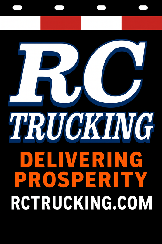 Custom Two-Color Semi-Truck, Work Truck, Box Truck Mud Flaps | Create Your Own Mud Flaps | Add Your Own Logo Or Text | Custom Mud Flap Template Designs | Mud Flaps For Compliance & Business Growth