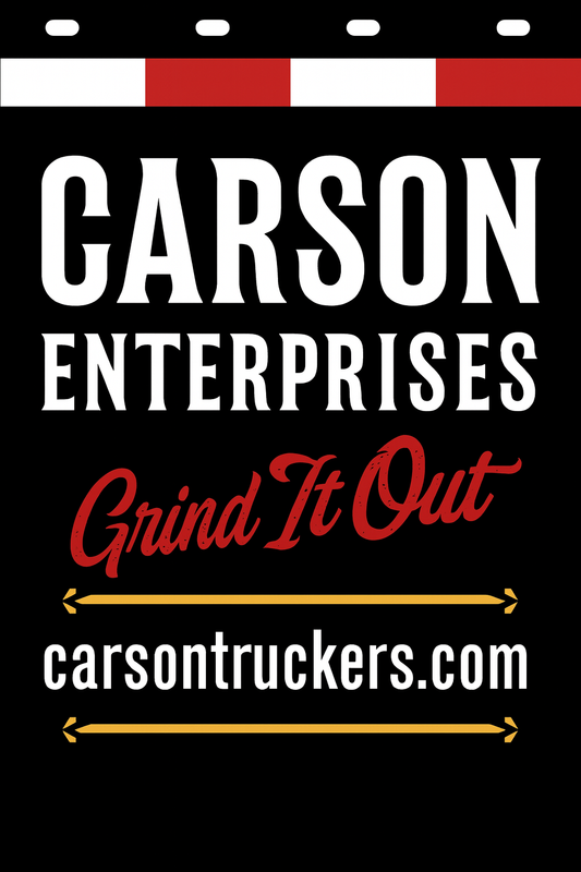 Custom Two-Color Semi-Truck, Work Truck, Box Truck Mud Flaps | Create Your Own Mud Flaps | Add Your Own Logo Or Text | Custom Mud Flap Template Designs | Mud Flaps For Compliance & Business Growth