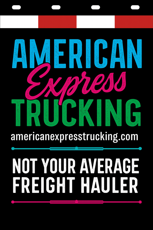 Custom Two-Color Semi-Truck, Work Truck, Box Truck Mud Flaps | Create Your Own Mud Flaps | Add Your Own Logo Or Text | Custom Mud Flap Template Designs | Mud Flaps For Compliance & Business Growth