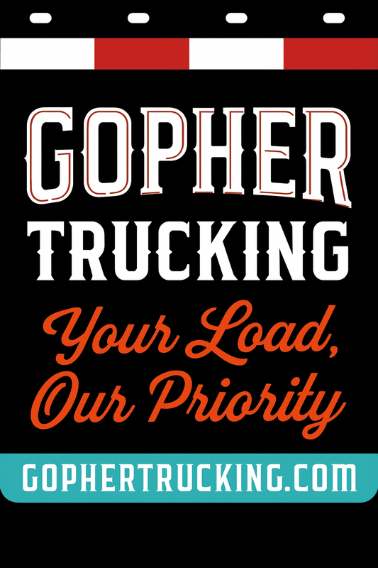 Custom Two-Color Semi-Truck, Work Truck, Box Truck Mud Flaps | Create Your Own Mud Flaps | Add Your Own Logo Or Text | Custom Mud Flap Template Designs | Mud Flaps For Compliance & Business Growth