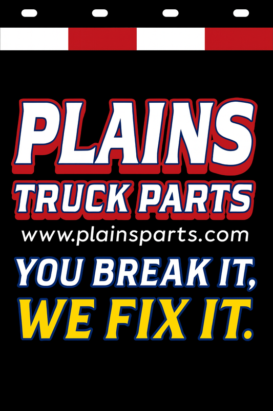 Custom Two-Color Semi-Truck, Work Truck, Box Truck Mud Flaps | Create Your Own Mud Flaps | Add Your Own Logo Or Text | Custom Mud Flap Template Designs | Mud Flaps For Compliance & Business Growth