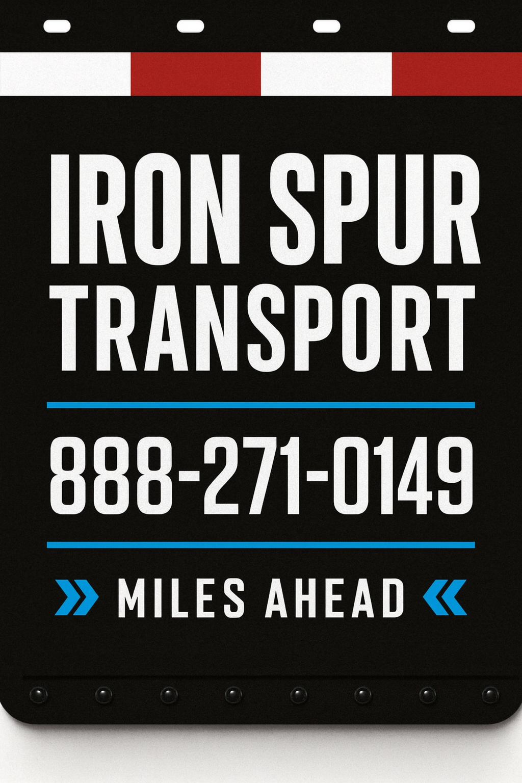 Custom Two-Color Semi-Truck, Work Truck, Box Truck Mud Flaps | Create Your Own Mud Flaps | Add Your Own Logo Or Text | Custom Mud Flap Template Designs | Mud Flaps For Compliance & Business Growth