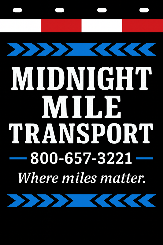 Custom Two-Color Semi-Truck, Work Truck, Box Truck Mud Flaps | Create Your Own Mud Flaps | Add Your Own Logo Or Text | Custom Mud Flap Template Designs | Mud Flaps For Compliance & Business Growth